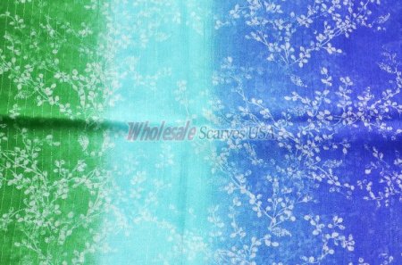 (image for) Premium flower print scarf #s0667-1