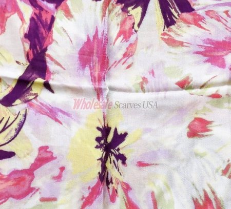 (image for) Infinity flower print scarf#s0682-1