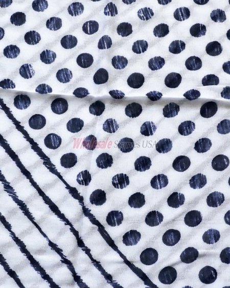 (image for) Premium dot print scarf#s0720-1