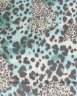 (image for) Premium Leopard Print Scarf Tiffany Blue