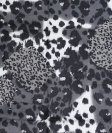 (image for) Premium Leopard Print Scarf Black