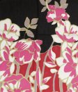 (image for) Premium Floral Print Scarf S0009 Black