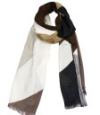 (image for) Premium Strip Print Scarf S0011 Brown