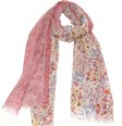 (image for) Premium Floral Print Shawl S0015 Pink