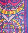 (image for) Premium Pattern Print Scarf Blue