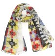 (image for) Premium Pattern Print Shawl Black