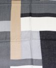 (image for) Premium Strip Print Scarf S0018 Black/Grey