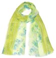 (image for) Premium Pattern Print Scarf Green