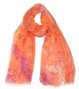 (image for) Premium Pattern Print Scarf Orange