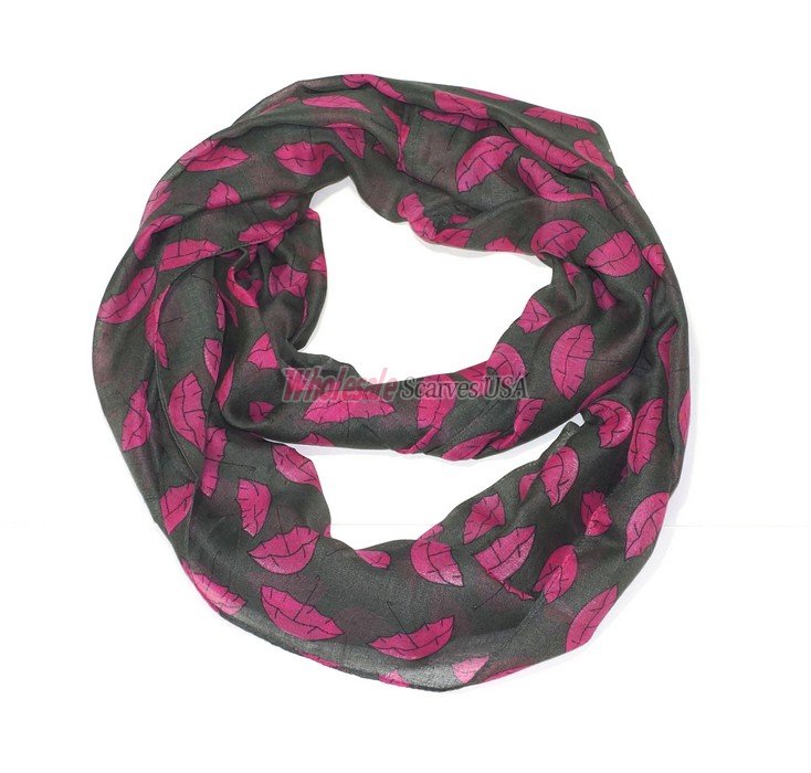 (image for) Premium Infinity Print Scarf S0027 Pink