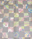 (image for) Premium Rose Print Scarf S0035 Grey
