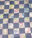 (image for) Premium Rose Print Scarf S0035 Blue