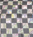 (image for) Premium Rose Print Scarf S0035 Black