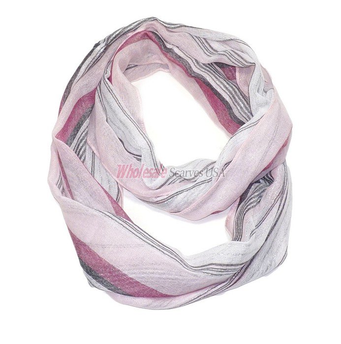 (image for) Premium Infinity Print Scarf S0041 Pink