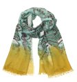 (image for) Premium Pattern Print Scarf S0043 Green
