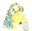 (image for) Premium Floral Print Scarf S0045 Yellow