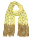 (image for) Premium Modal Print Scarf S0046 Yellow