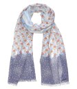 (image for) Premium Modal Print Scarf S0046 Blue