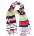 (image for) Premium Strip Print Scarf S0053 Mix Color