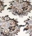(image for) Premium Floral Print Scarf S0075 Brown