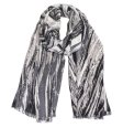 (image for) Premium Pattern Print Scarf S0076 Black