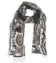 (image for) Premium Pattern Print Scarf S0080 Brown