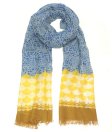 (image for) Premium Modal Print Scarf S0085 Blue