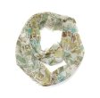 (image for) Premium Infinity Print Scarf S0088 Green