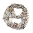 (image for) Premium Infinity Print Scarf S0088 Brown