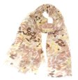(image for) Premium Pattern Print Scarf S0094 Brown