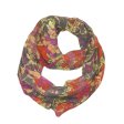 (image for) Premium Infinity Print Scarf S0096 Orange