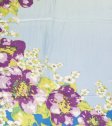 (image for) Premium Floral Print Scarf S0098 Blue