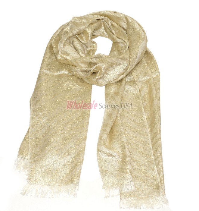 (image for) Premium Zebra Print Scarf S0101 Gold