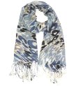 (image for) Premium Animal Print Scarf S0124 Blue