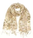 (image for) Premium Pattern Print Scarf S0124 Brown