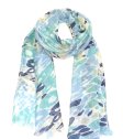 (image for) Premium Animal Print Scarf S0125 Blue