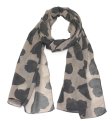 (image for) Premium Pattern Print Scarf S0130 Black