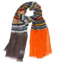 (image for) Premium Strip Print Scarf S0131 Orange
