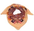 (image for) Premium Wool Blend Print Scarf S0135 Peach