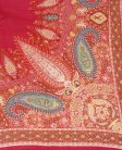(image for) Premium Wool Blend Print Scarf S0136 Red