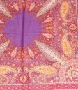 (image for) Premium Wool Blend Print Scarf S0136 Purple