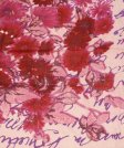 (image for) Premium Wool Blend Print Scarf S0137 Purple