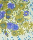 (image for) Premium Wool Blend Print Scarf S0137 Blue