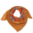 (image for) Premium Wool Blend Print Scarf S0139 Glod