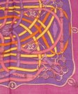 (image for) Premium Wool Blend Print Scarf S0139 Hot Pink