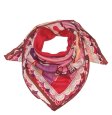 (image for) Premium Wool Blend Print Scarf S0148 Red