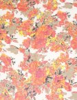 (image for) Premium Floral Print Scarf S0149 Orange