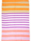 (image for) Premium Strip Print Scarf S0150 Purple
