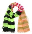 (image for) Premium Strip Print Scarf S0150 Pink