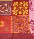 (image for) Premium Wool Blend Print Wrap S0159 Red